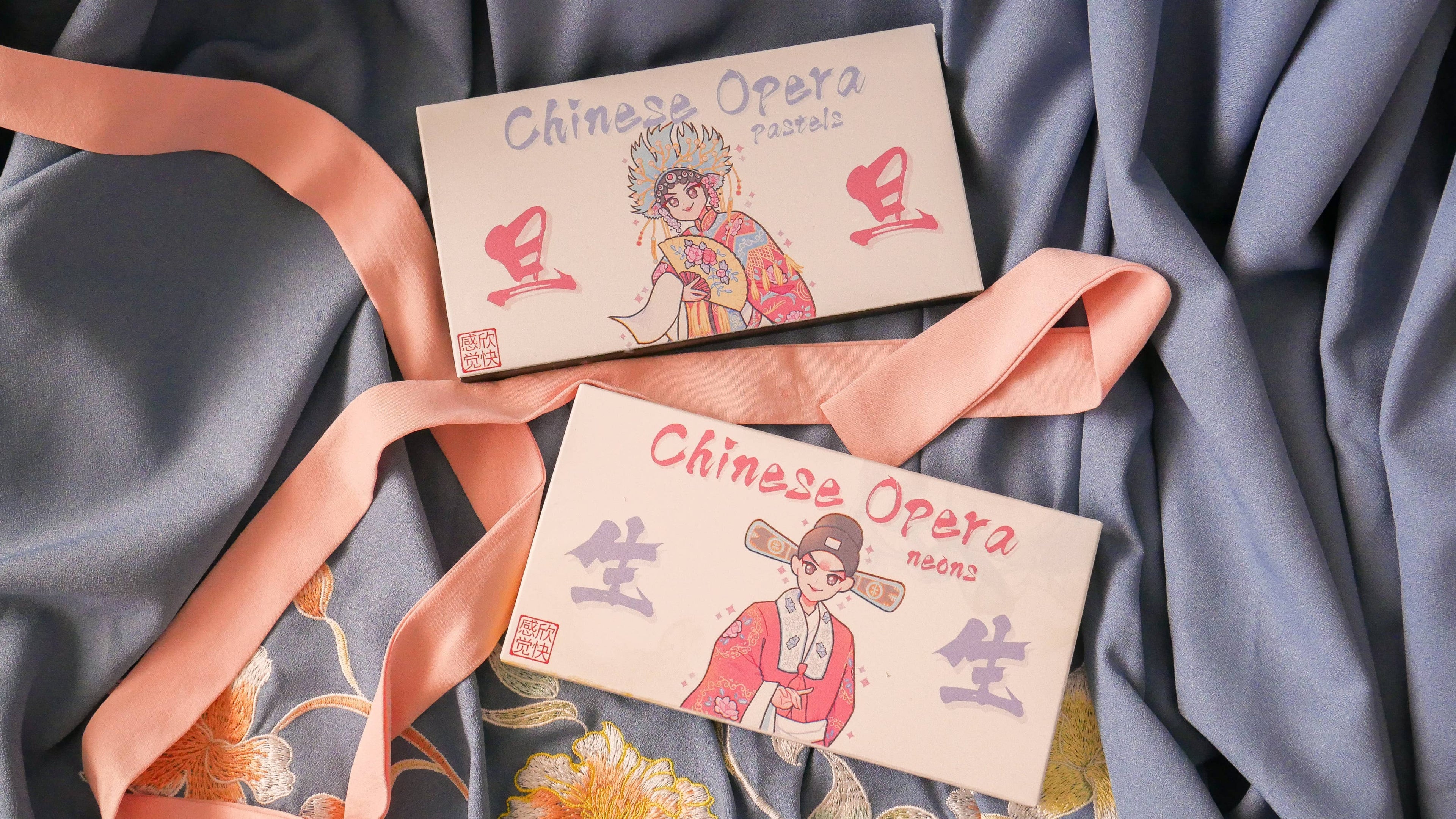 Chinese Opera Water-Activated Eyeliner Palettes