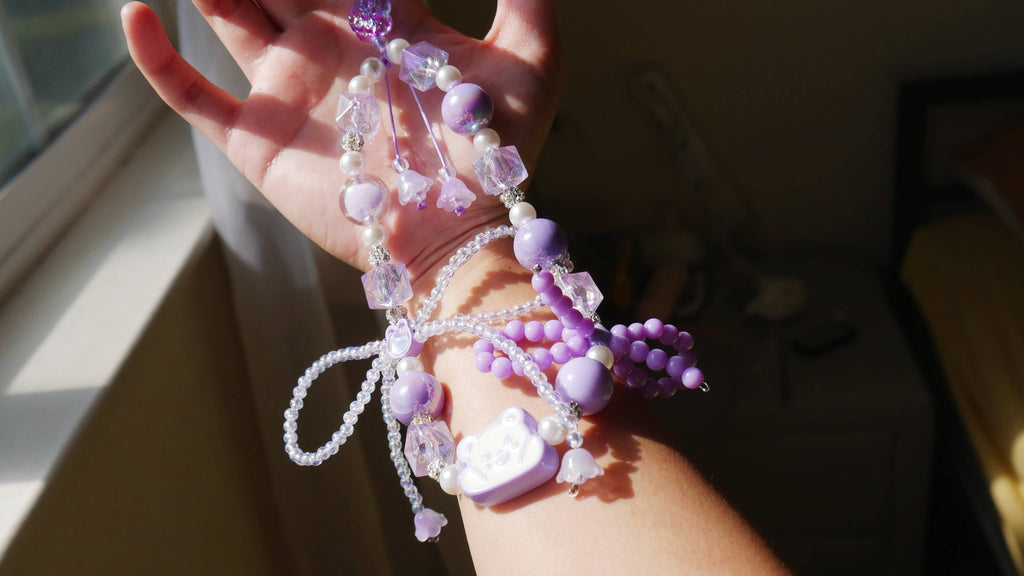 Glimmering Dreams Wristlet Style Phone Charm