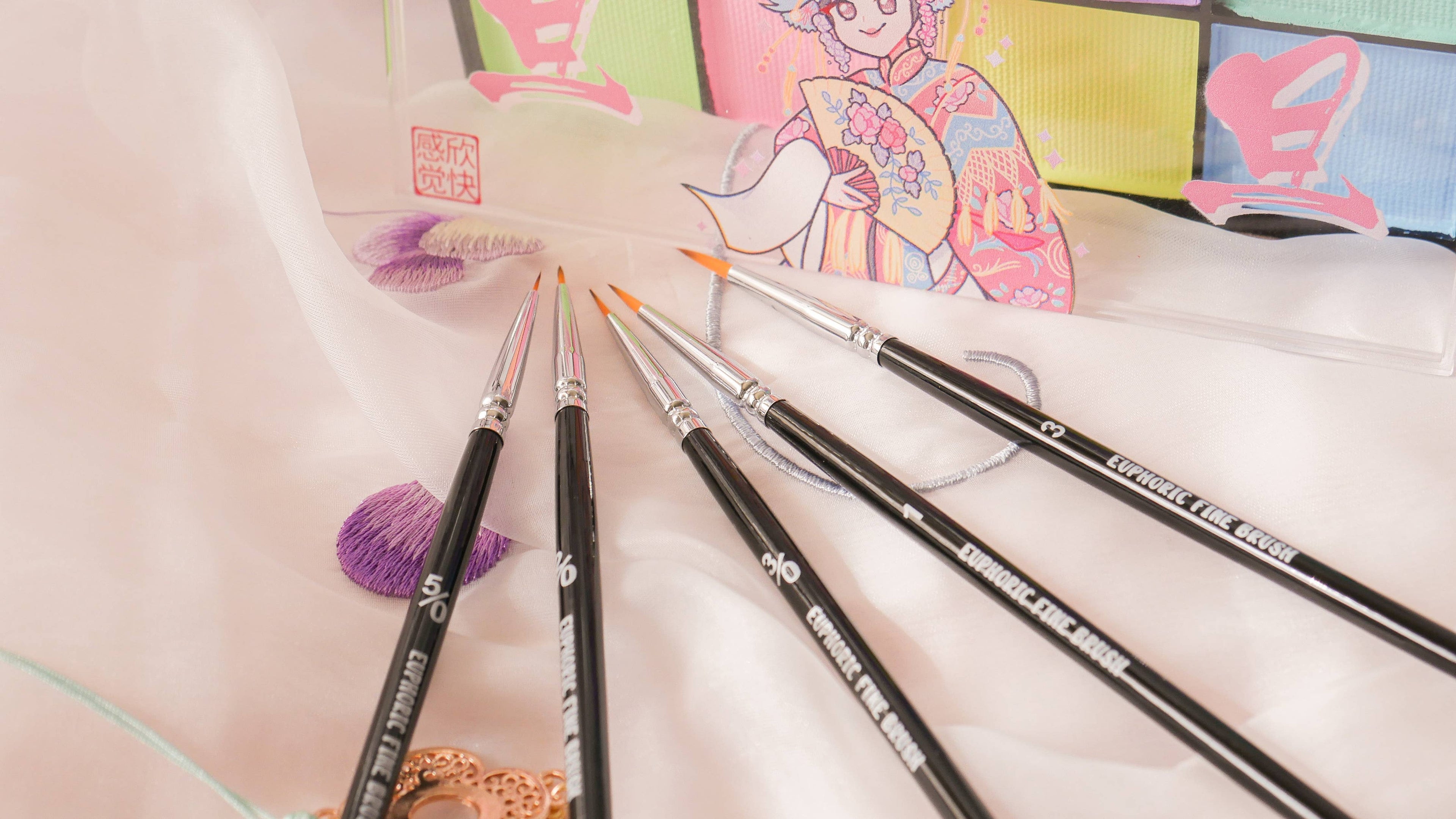 Chinese Opera Water-Activated Eyeliner Palettes