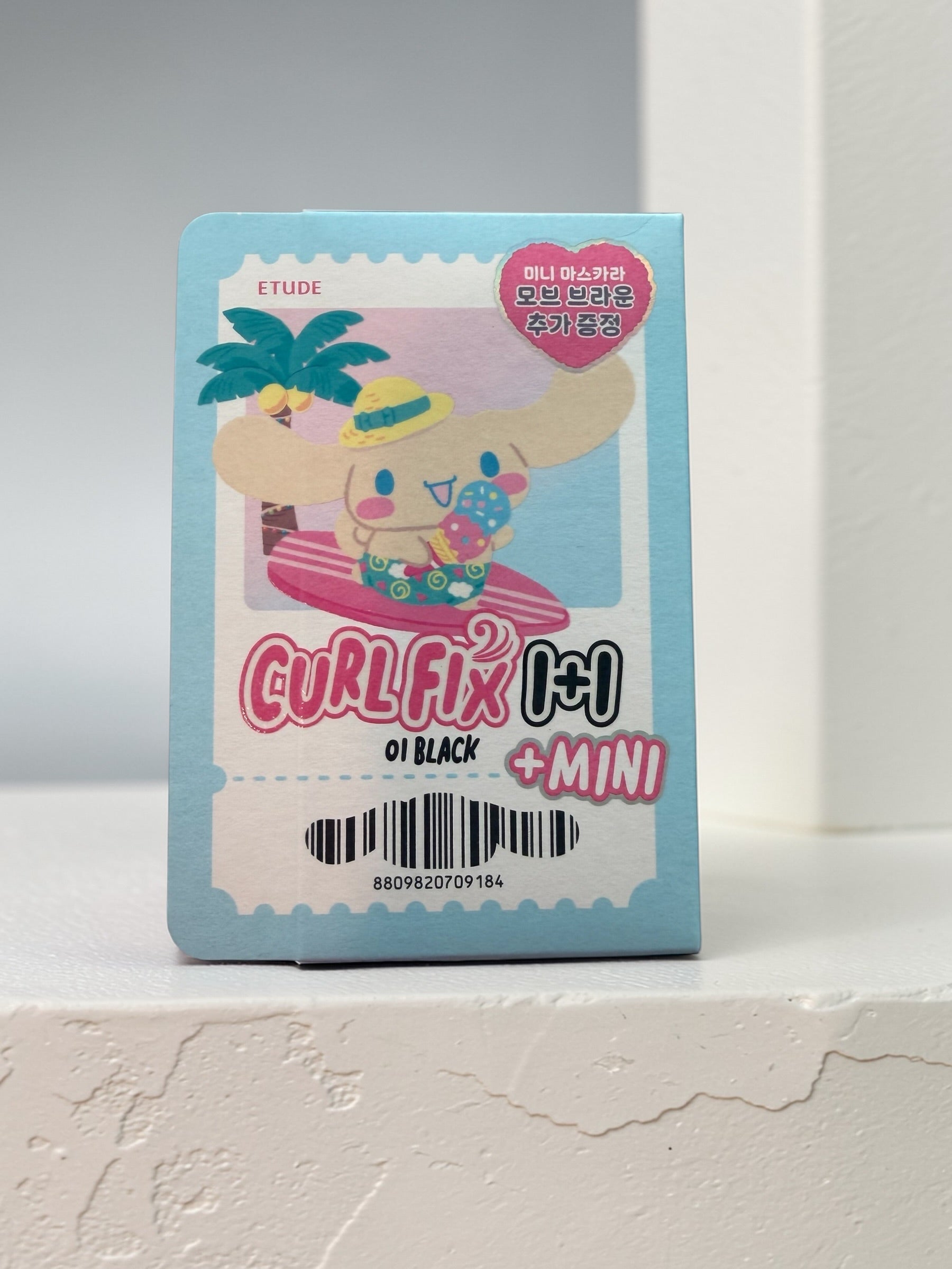 ETUDE Curl Fix Mascara — Sanrio Limited Edition Collector Set 1+1 (01 Black + Long Lash Fixer Mini 4g)