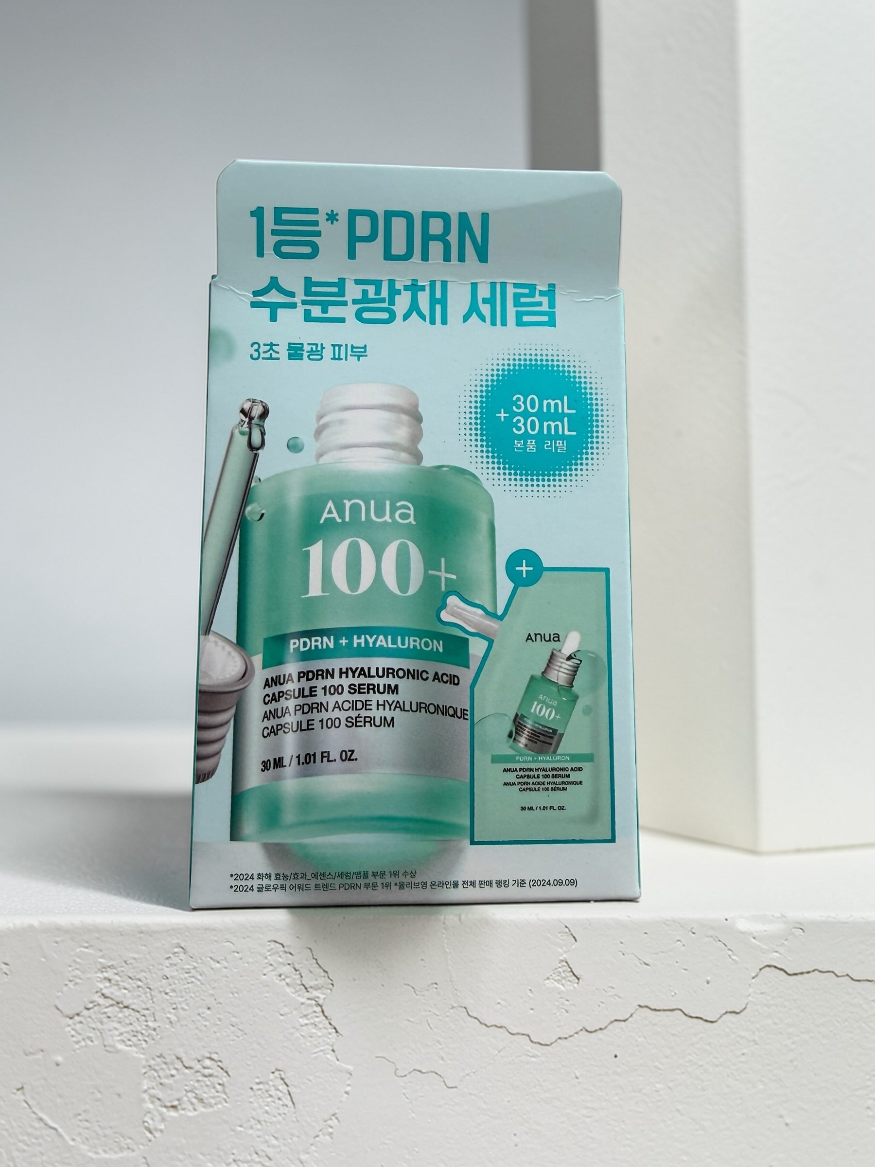 Anua PDRN Hyaluronic Capsule 100 Serum — 30ml Refill Set