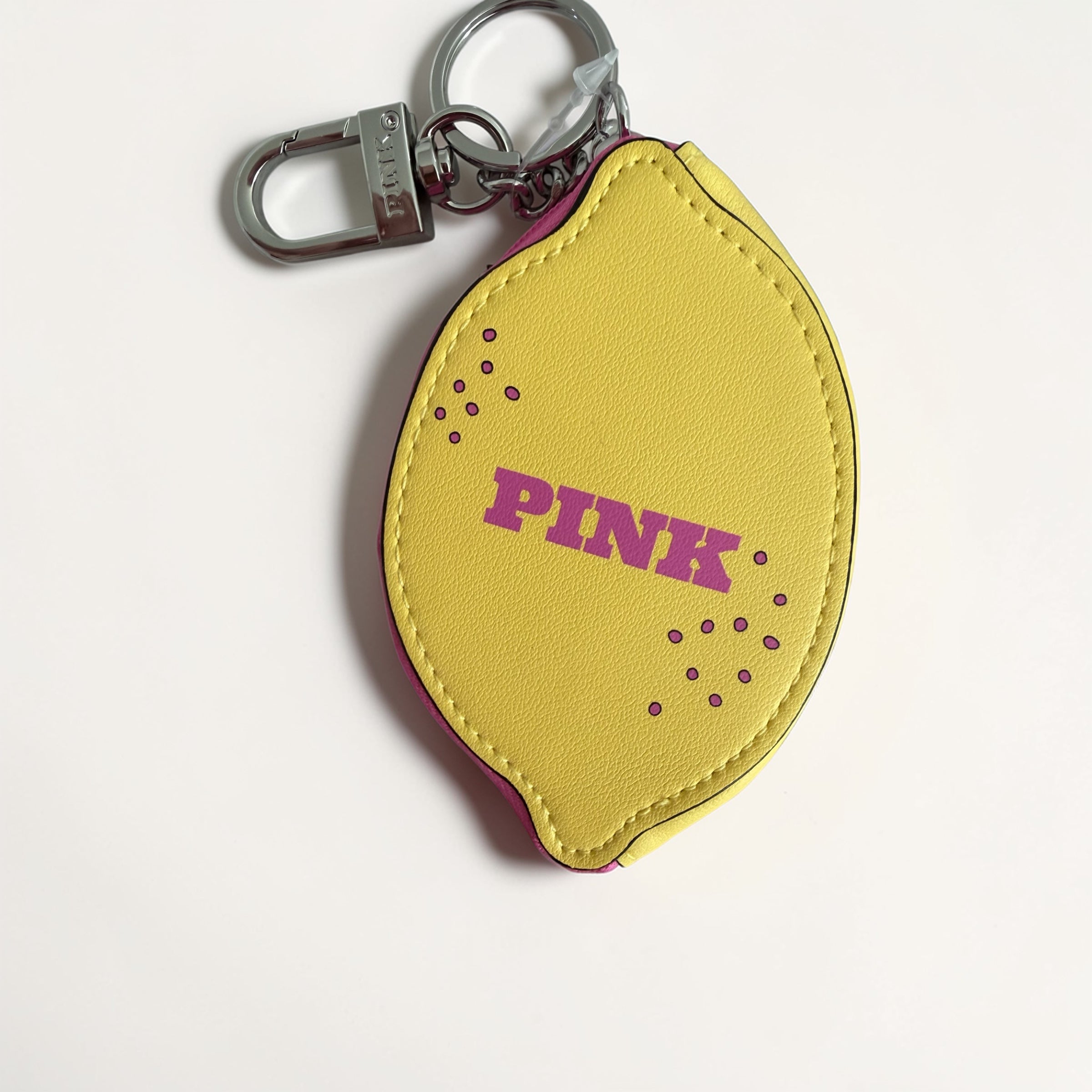 Victoria’s Secret PINK Lemon Keychain Coin Purse