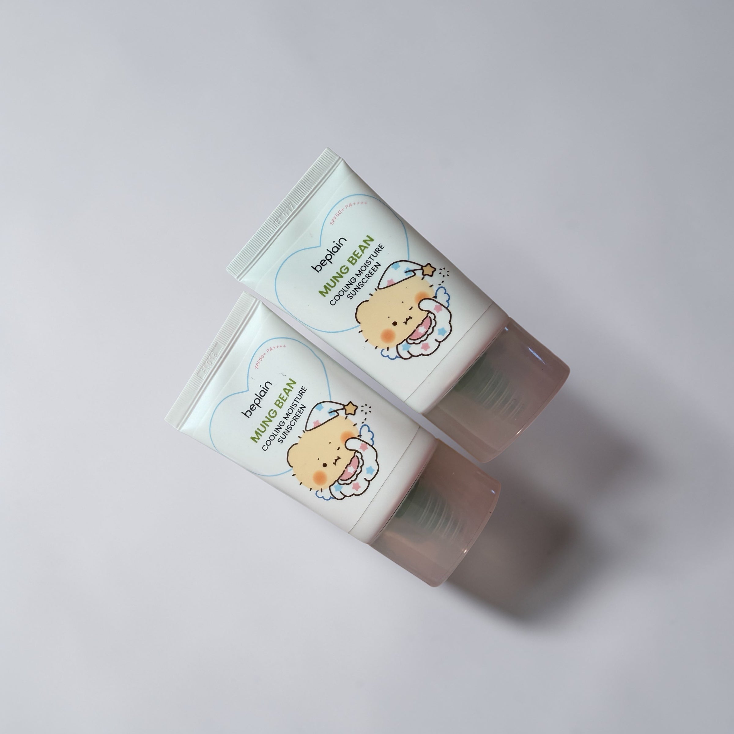 [mangomee EDITION] beplain Mung Bean Cooling Moisture UV Cream 50ml 1+1 Set (+ Sleep Mask)